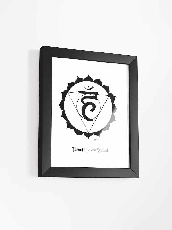 Throat Chakra Symbol Framed Art product image (2)