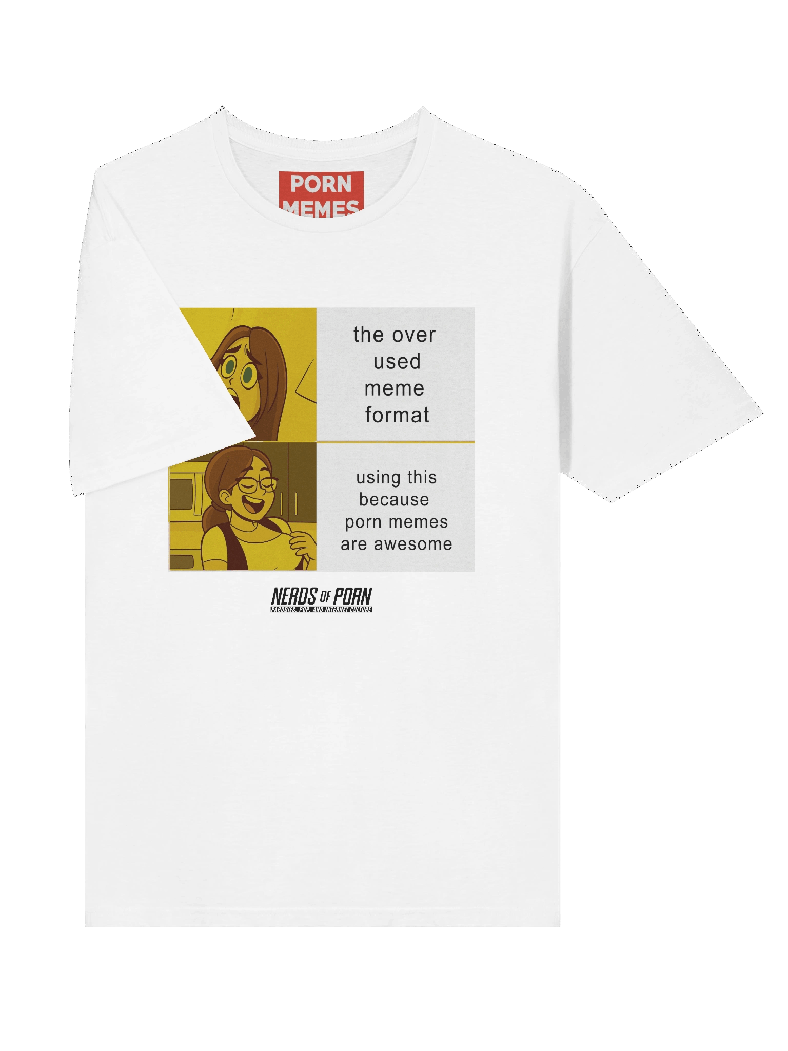 Porn Meme Format Tee (white) product image (4)