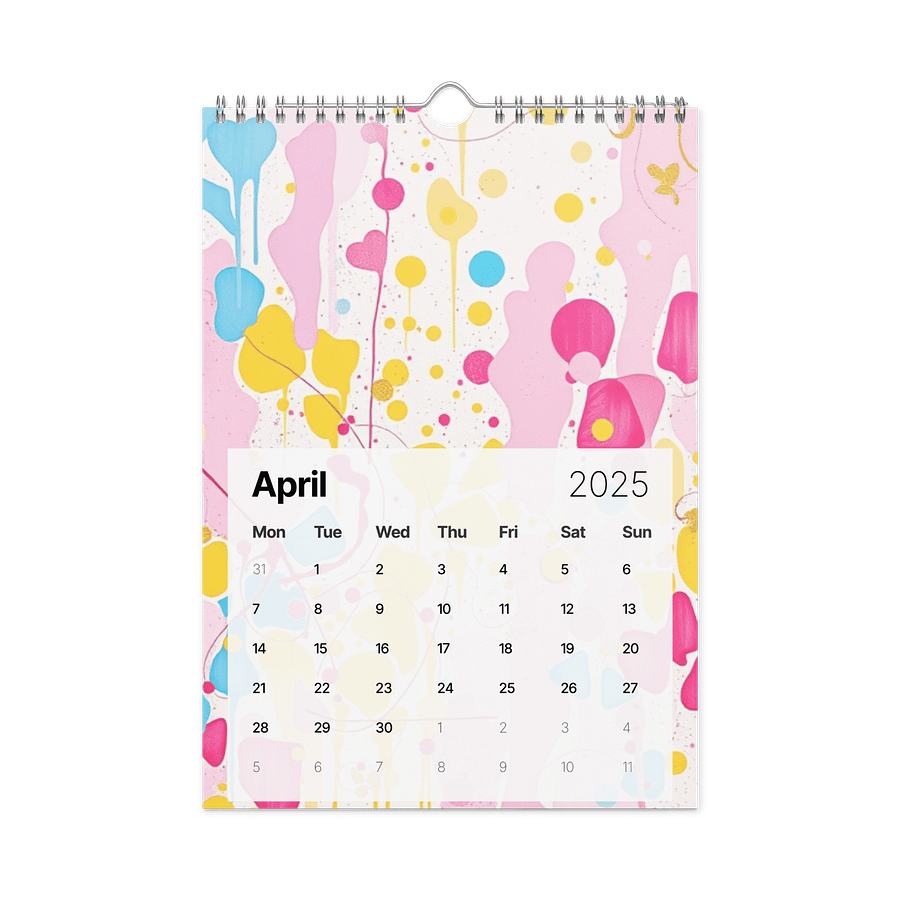 ART ABSTRACT WALL CALENDAR 2026 product image (1)