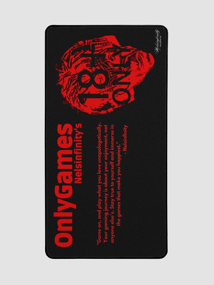 Nels Only Games Desk Mat (Black) product image (2)