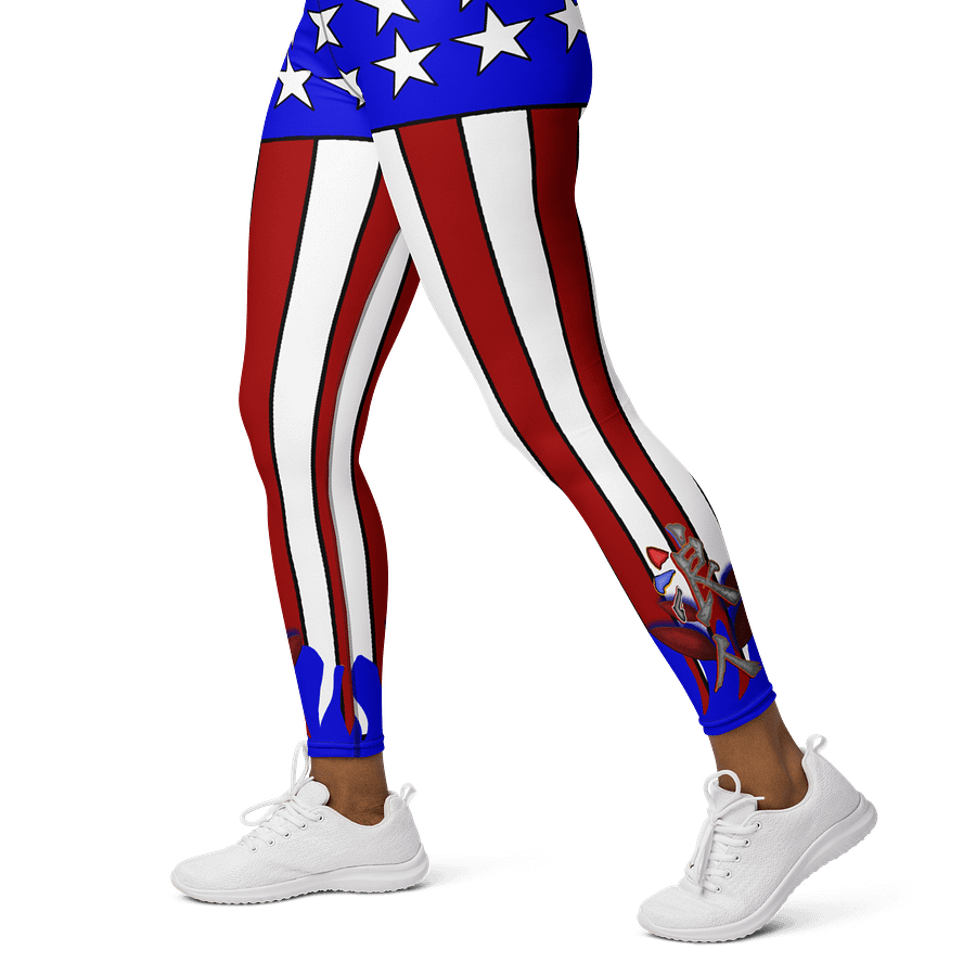 Dynamic Ronin Pink USA All-Over Yoga Leggings product image (3)