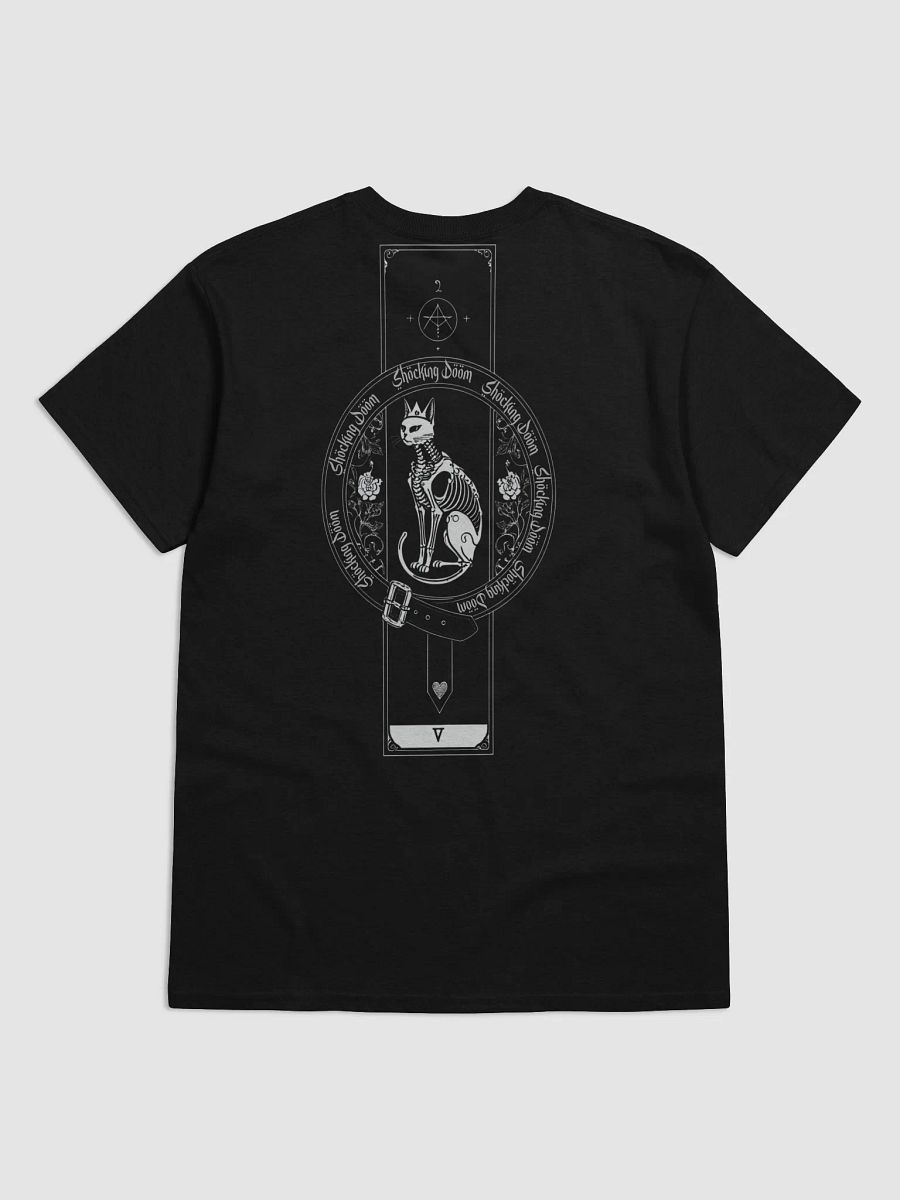 Catacomb King – Skeleton Cat Graphic T-Shirt | Occult Gothic Streetwear | Unisex Cotton Tee product image (5)