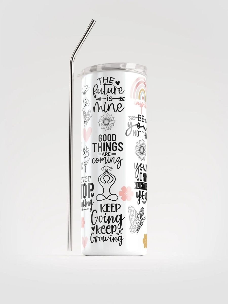 Inspirational Quotes Stainless Steel Tumbler product image (1)