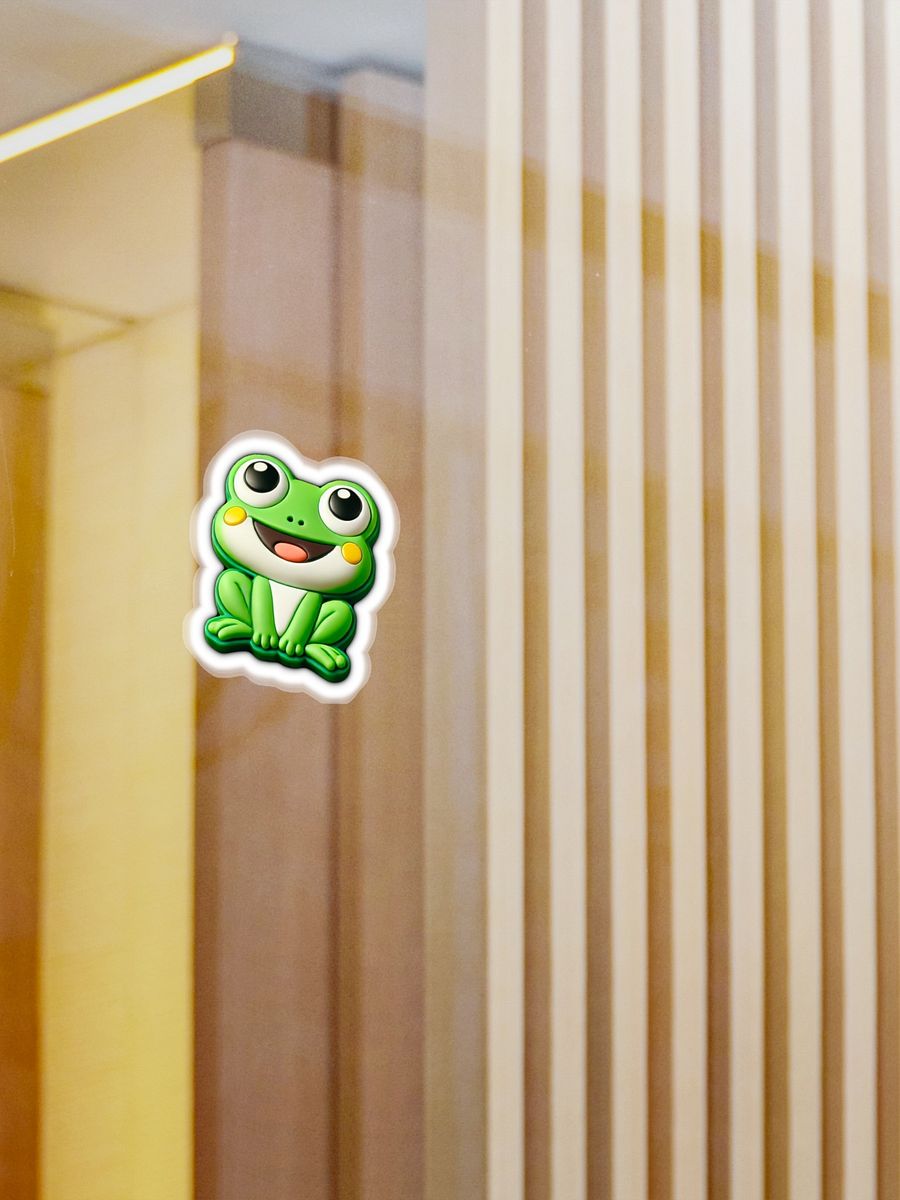 (BUNDLE 4 PACK) Frog Sticker 3” x 4” product image (1)
