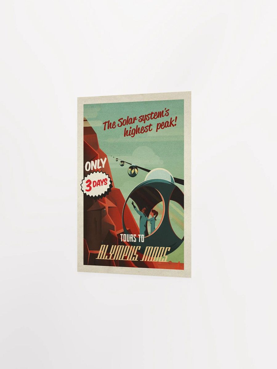 Mars, Tours to Olympus mons — Vintage space poster product image (6)