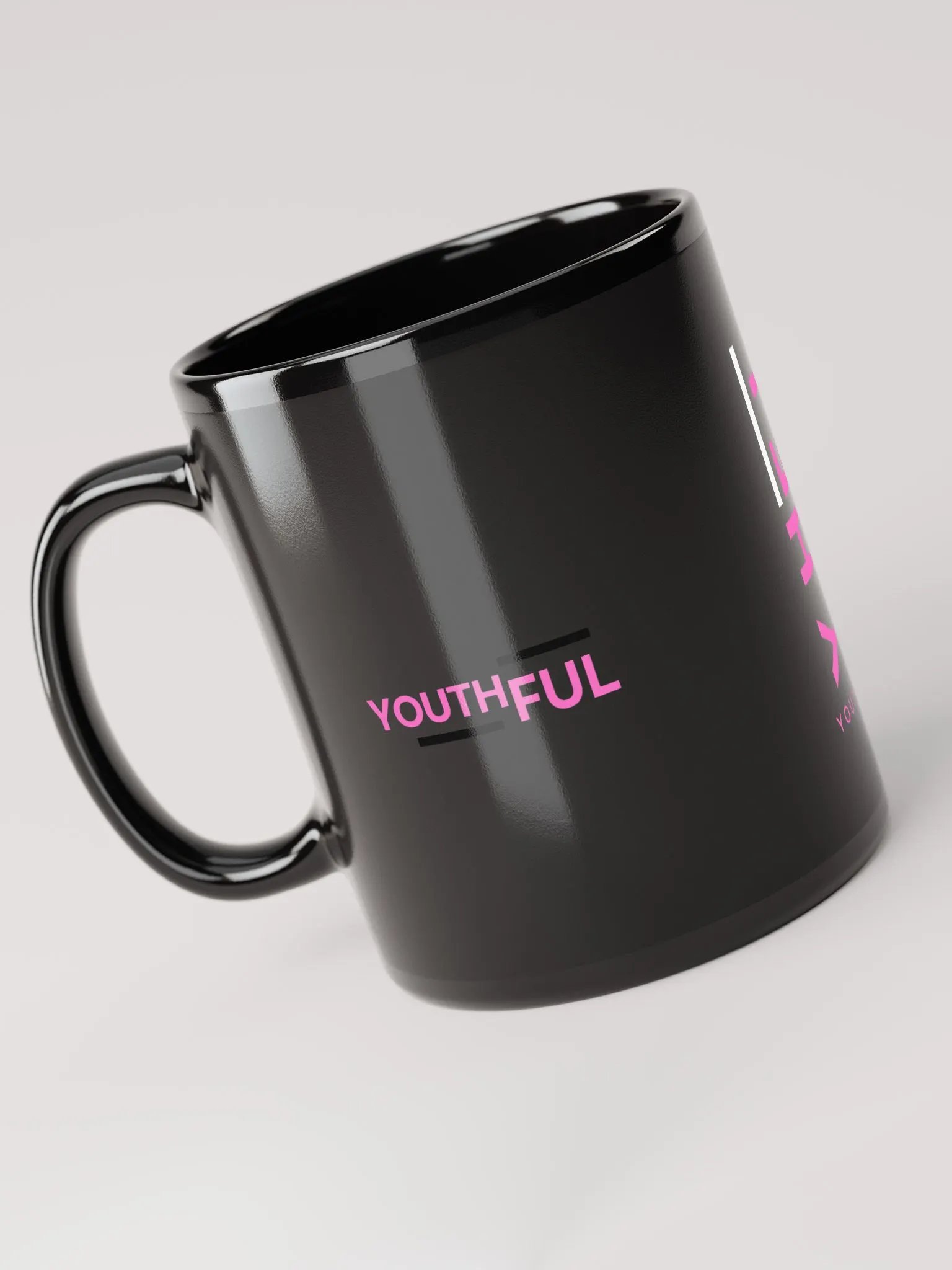 YHFL Black Glossy Mug product image (3)
