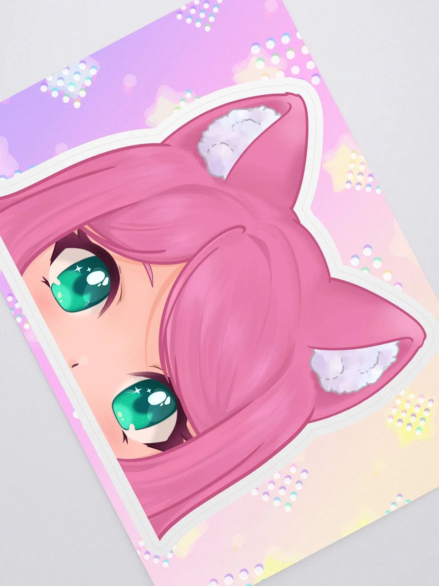 Megu peeker style sticker product image (1)