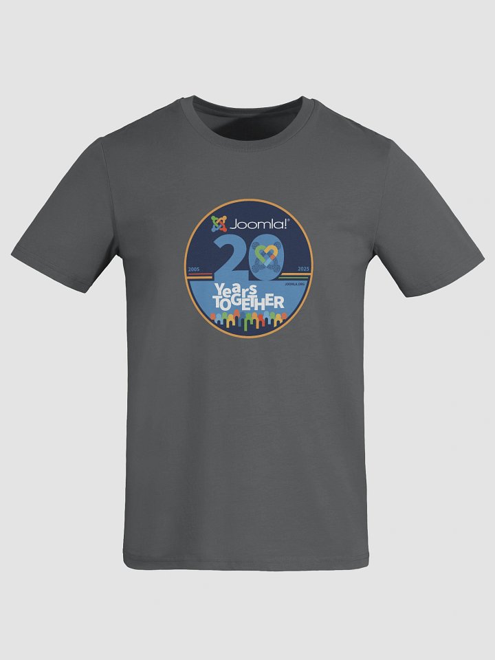Joomla 20th Anniversary Edition<br /> — Unisex Organic Cotton / Colour — product image (2)