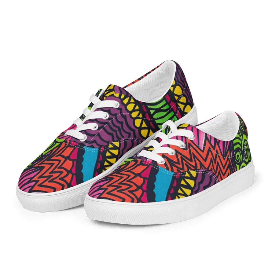 Women's Psychedelic Motion Canvas Shoes product image (10)