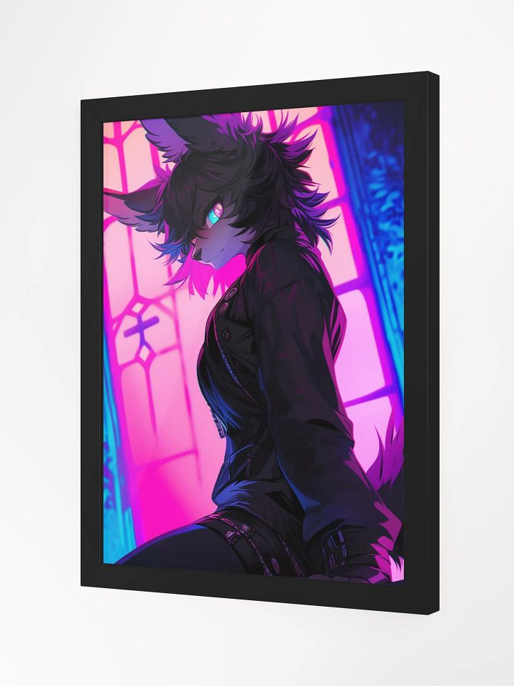 Neon Wolf Cyberpunk Poster product image (3)