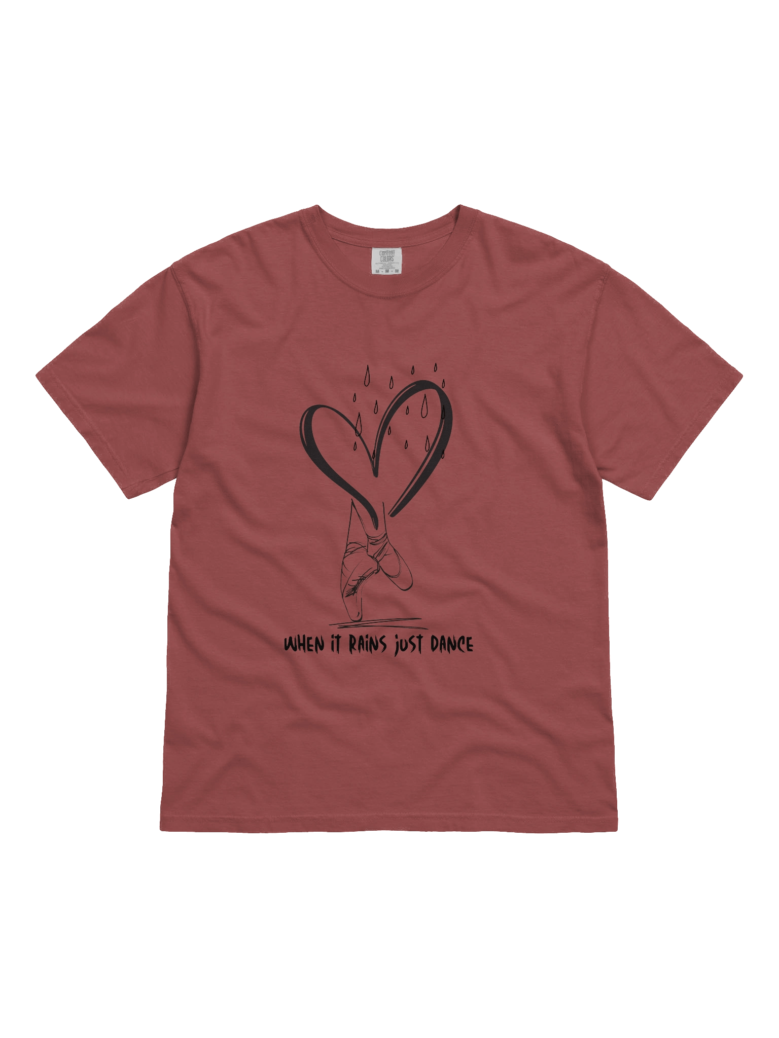 When It Rains, Just Dance Heavyweight T-Shirt product image (1)