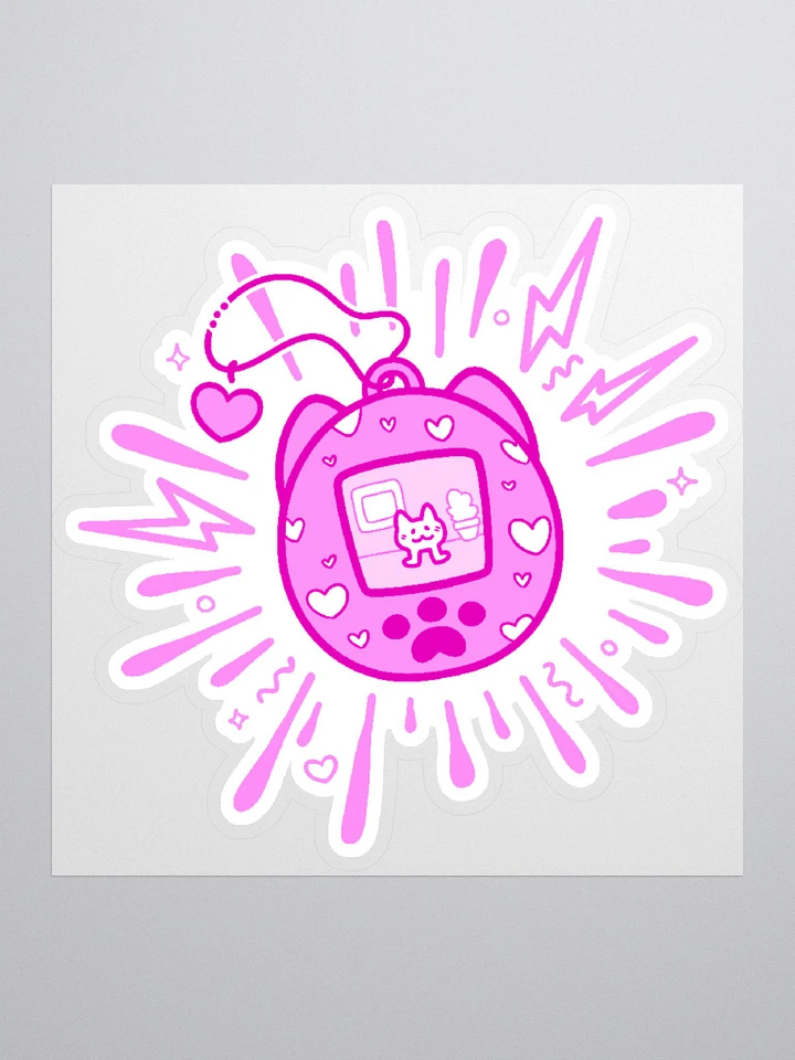 Lovely Digital Meow Sticker - Pink product image (1)