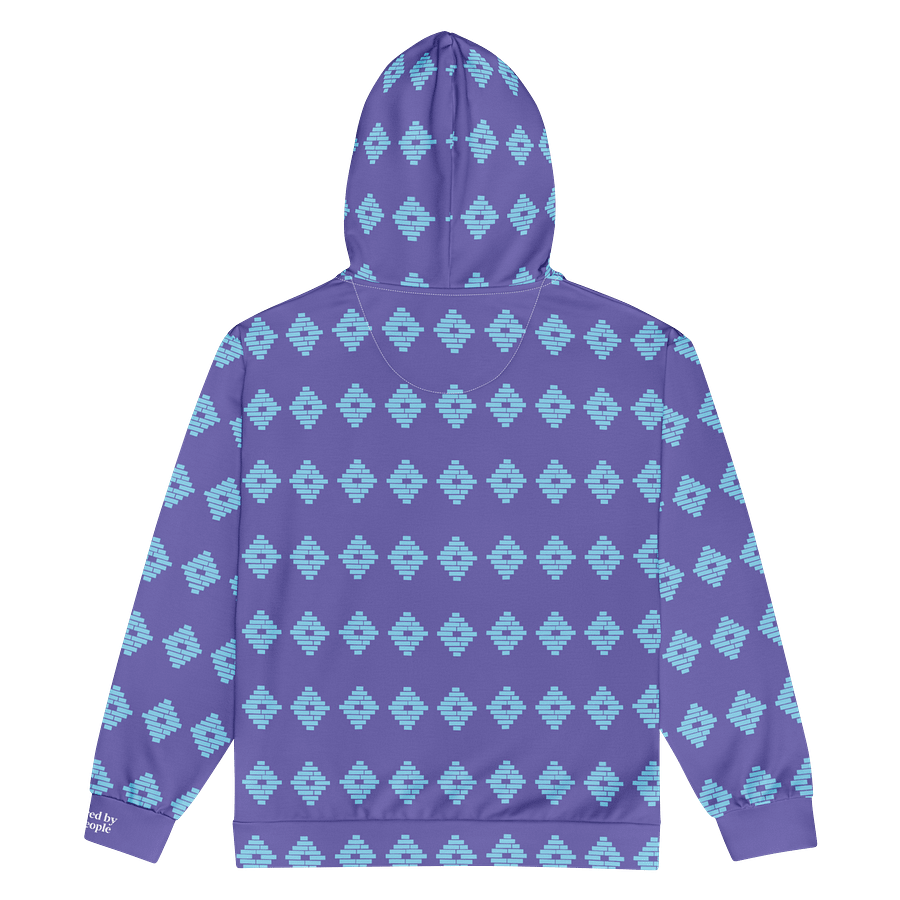 Powered by the People Zip Hoodie (Purple/Blue) Image 4