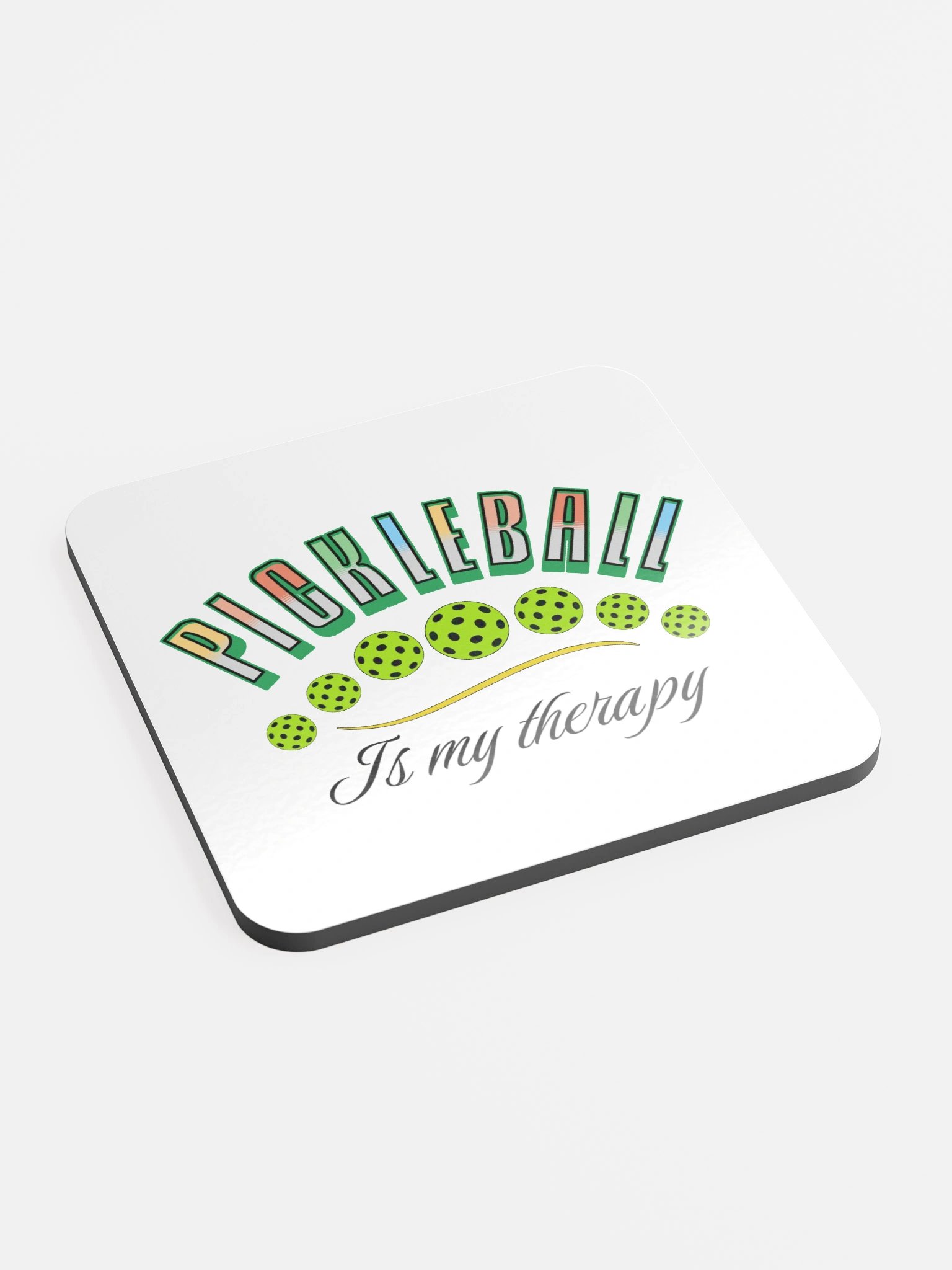 Pickleball Is My Therapy Coaster Set product image (3)