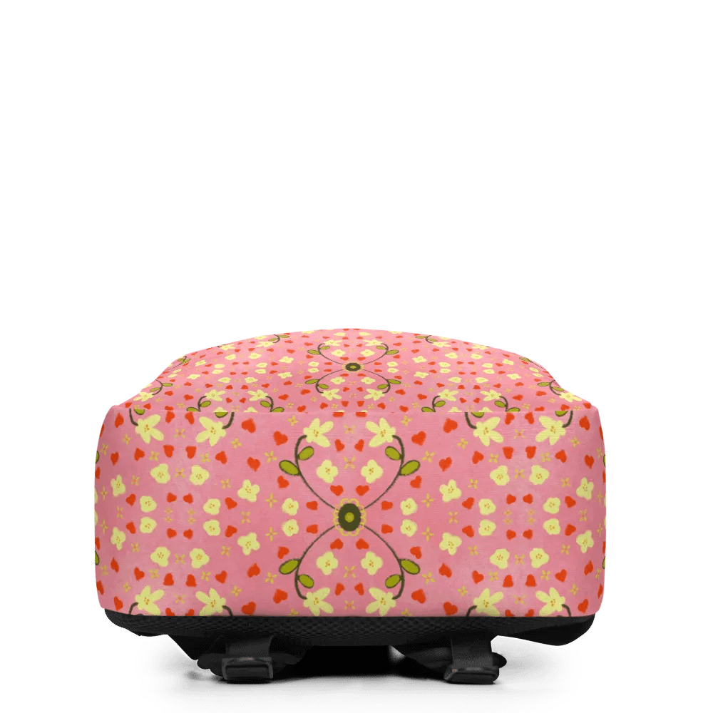 Hearts and Flowers Pink Backpack product image (2)