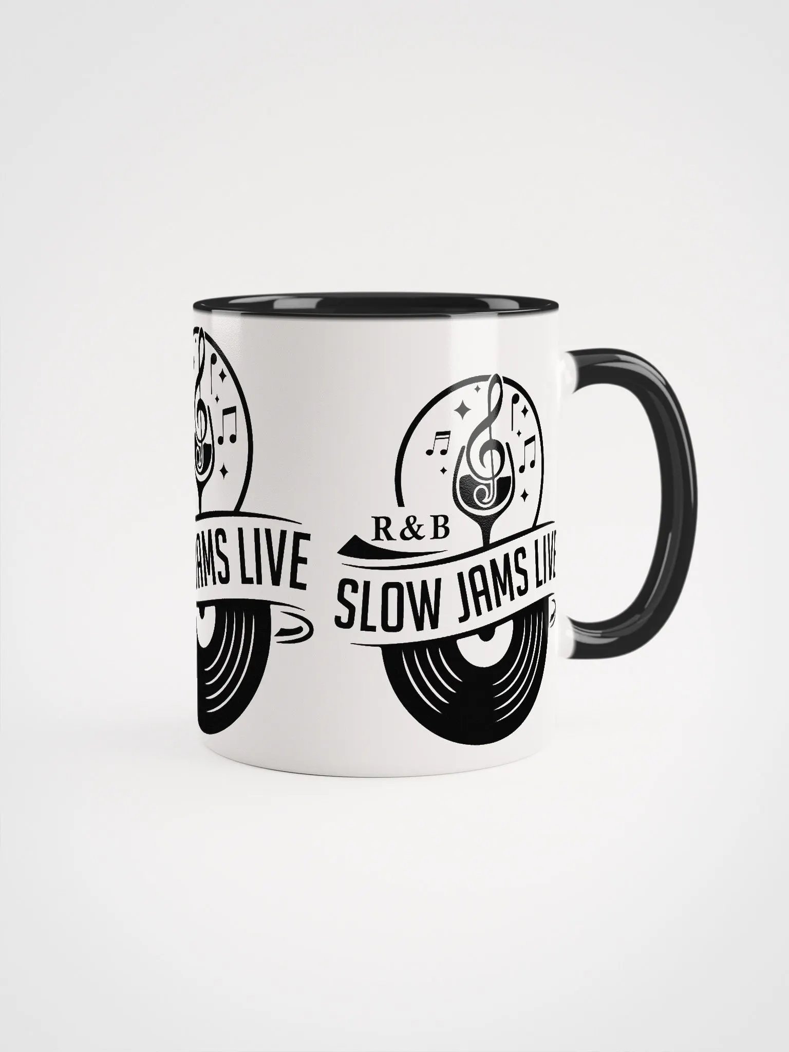 White Mug Inside Black R&B Slow Jams LIVE product image (3)