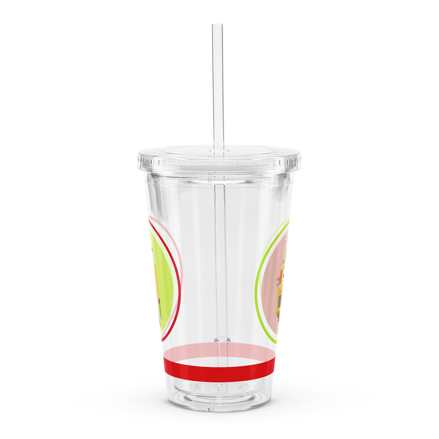 Atomic Robot Party - Clear Plastic Tumbler product image (3)