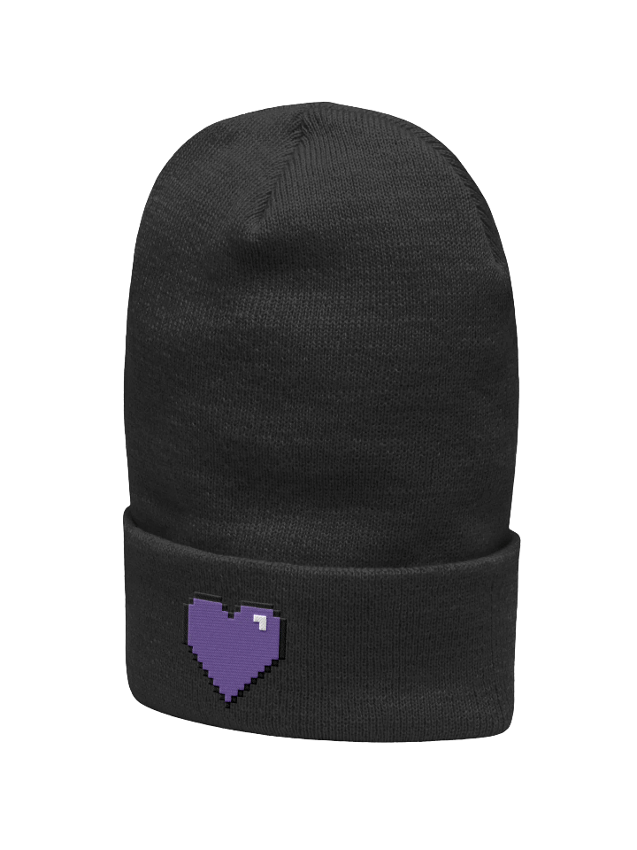 HollyRex Pixel Heart Cuffed Beanie product image (17)