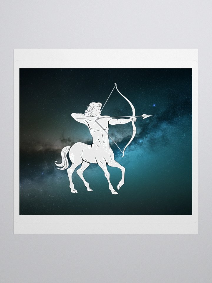 Exclusive Sagittarius Zodiac Sticker: Centaur Archer in Cosmic Twilight - Perfect for Astrology Fans and Unique Gifts! product image (2)