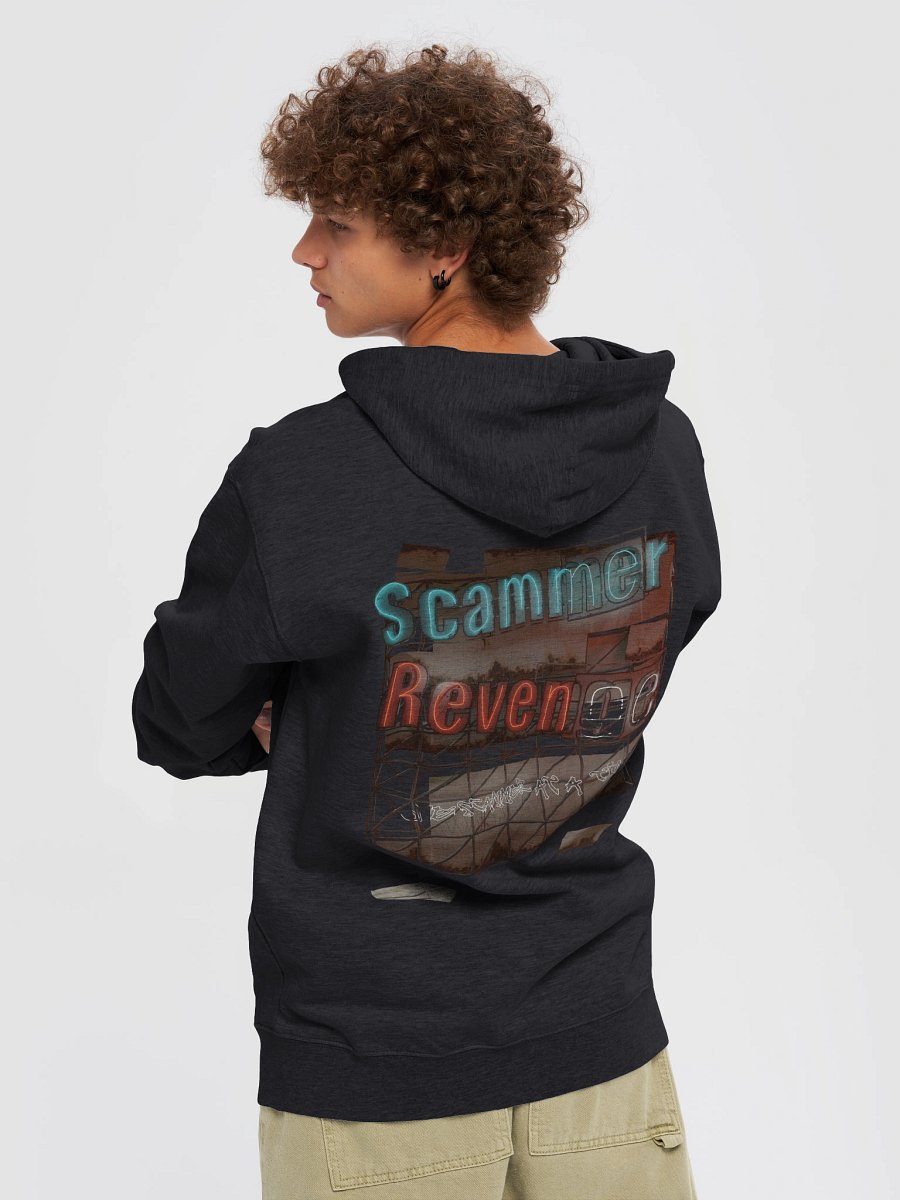Scammer Revenge Zip-Up Hoodie with Billboard-Style Logo product image (6)