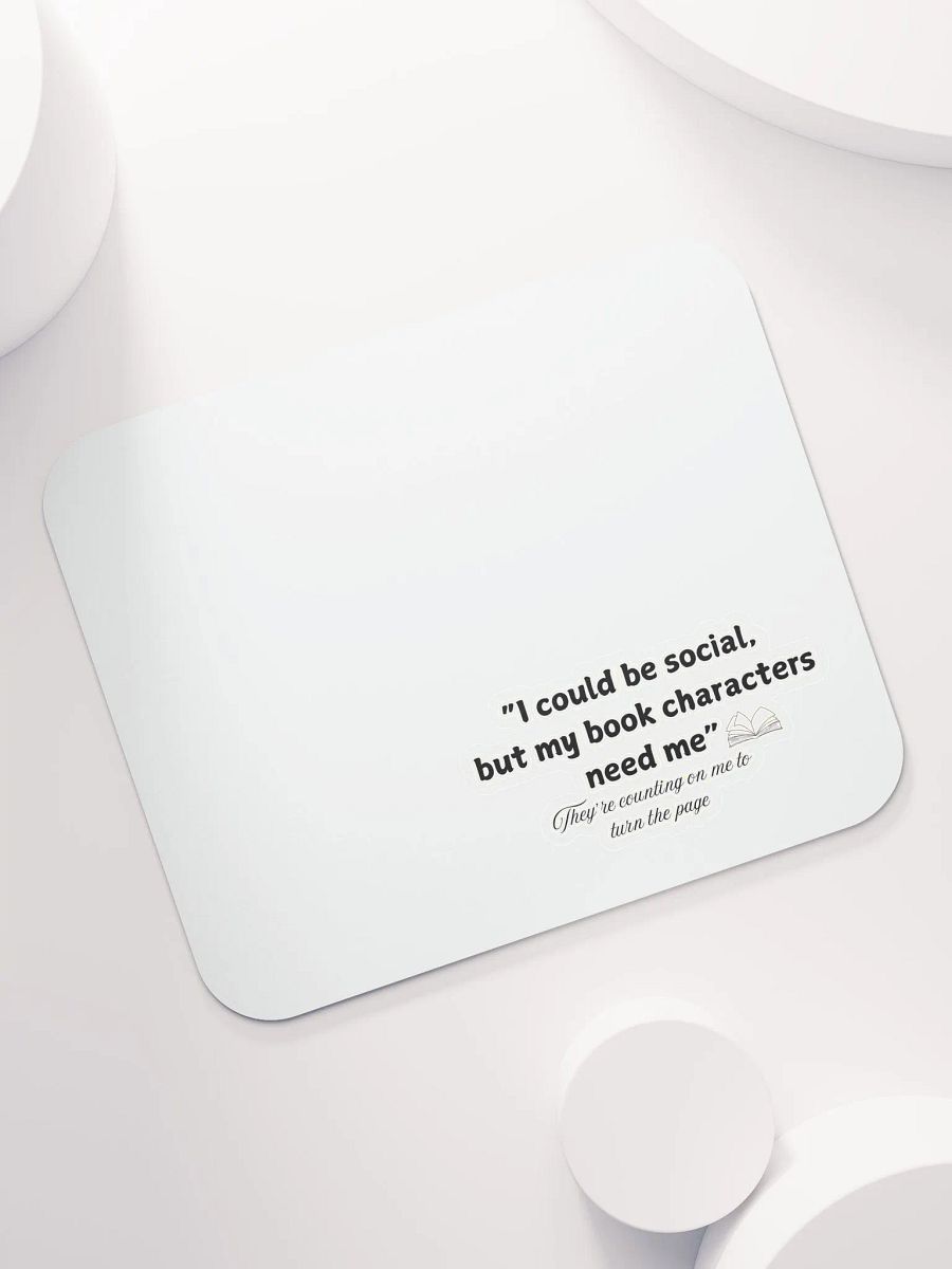 Book Characters Mouse Pad, Gifts for readers Bookworm gifts Funny mouse pad gift for book lovers Unique literary gifts product image (7)