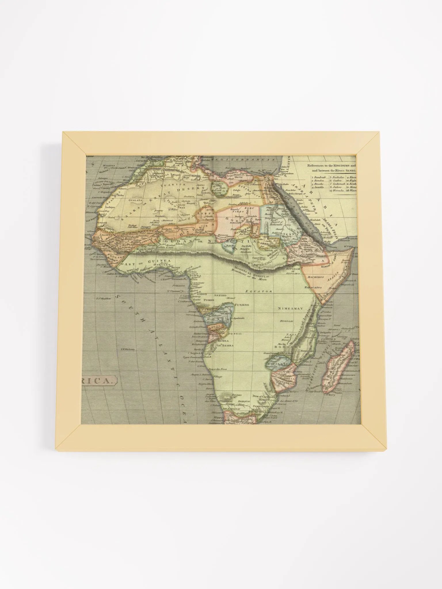 Africa Vintage Map Framed Matte Poster product image (24)