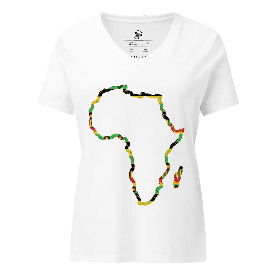 Uhuru - Women's White Africa Map Outline Tee product image (1)
