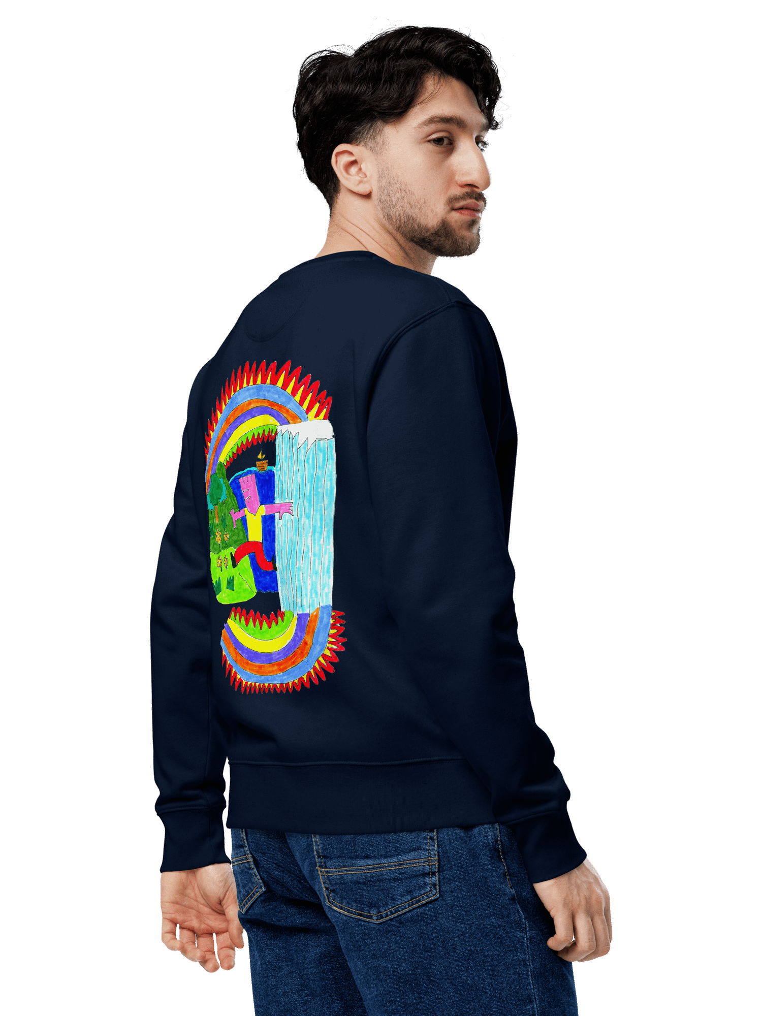 Abstract Lands Beyond Unisex Eco Sweatshirt product image (10)