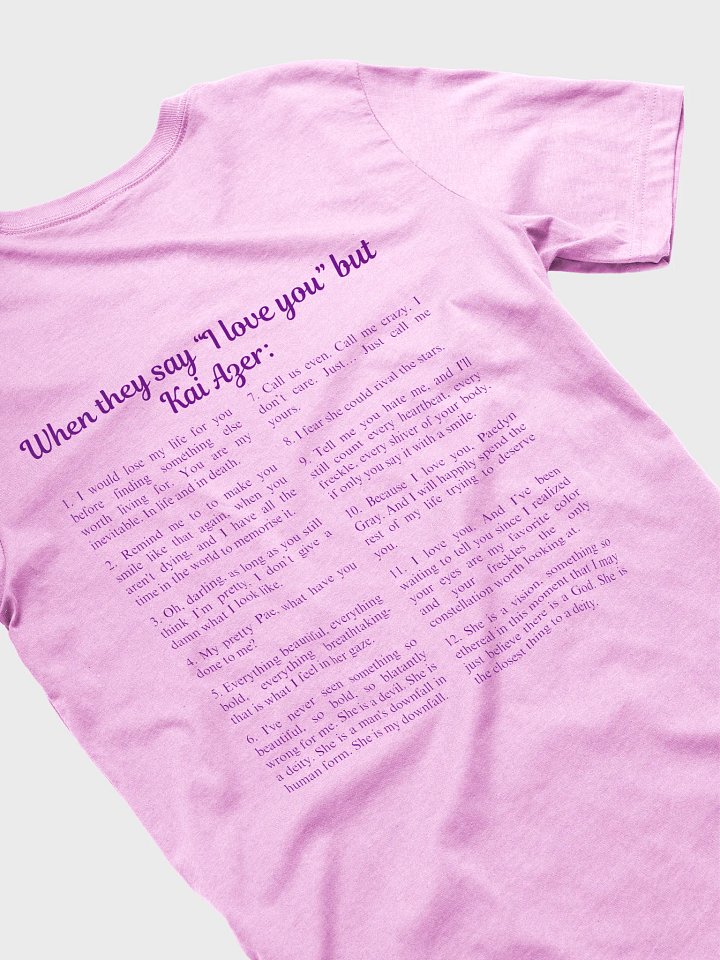 Kai Azer's Quotes T-shirt product image (1)