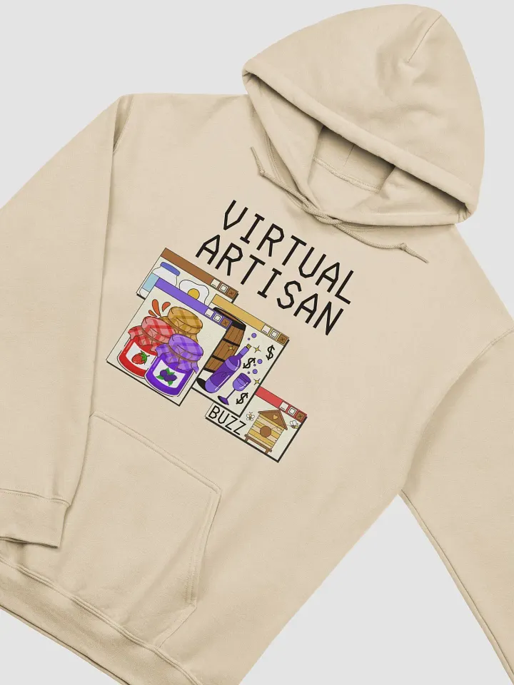 Virtual Artisan Hoodie - Black Text product image (91)