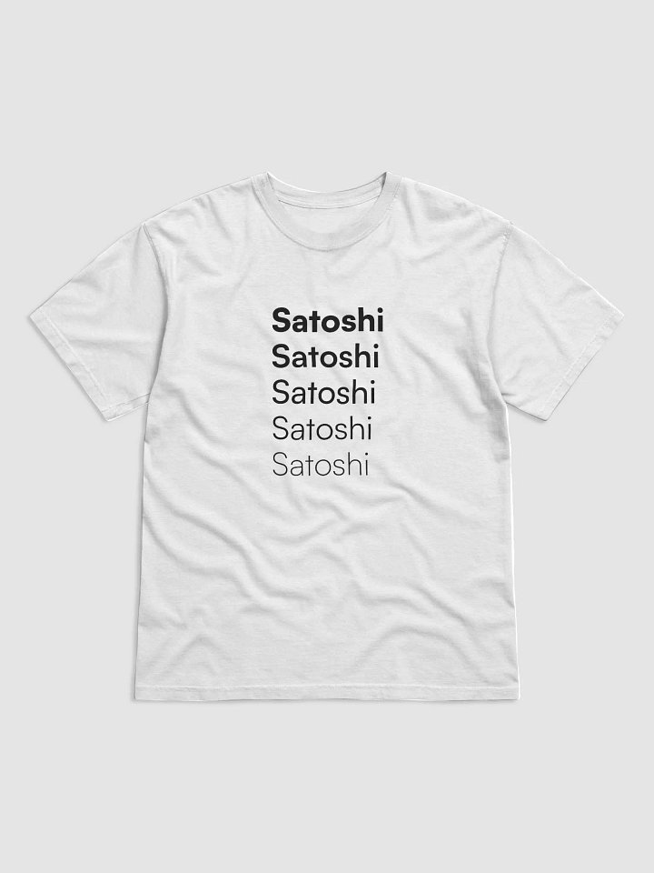 Satoshi T-shirt (Light Mode) product image (1)