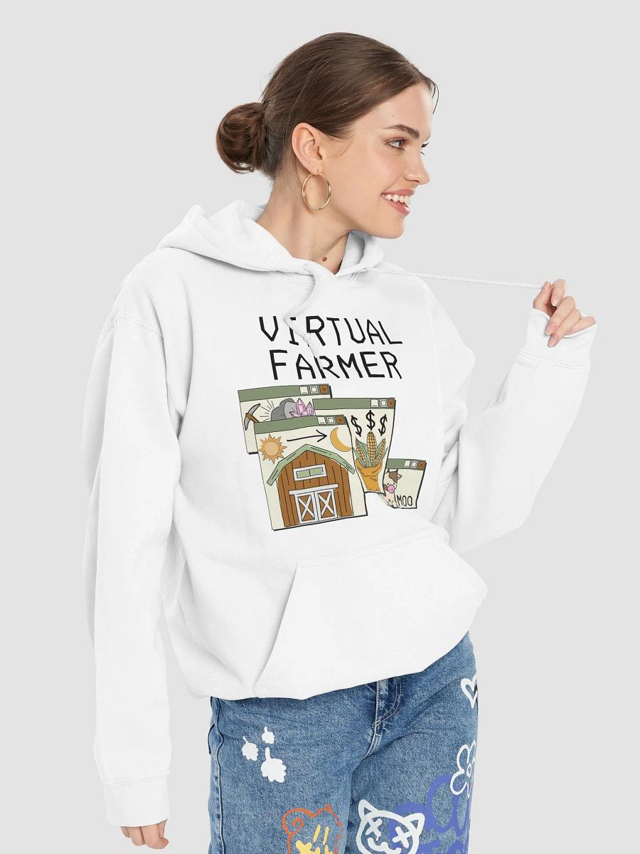 Virtual Farmer Hoodie - Black Text product image (106)