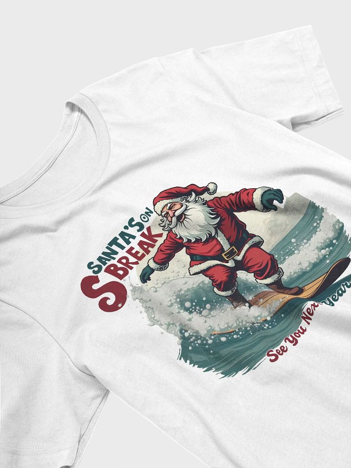 Santa's On Break Surfing T-Shirt product image (2)