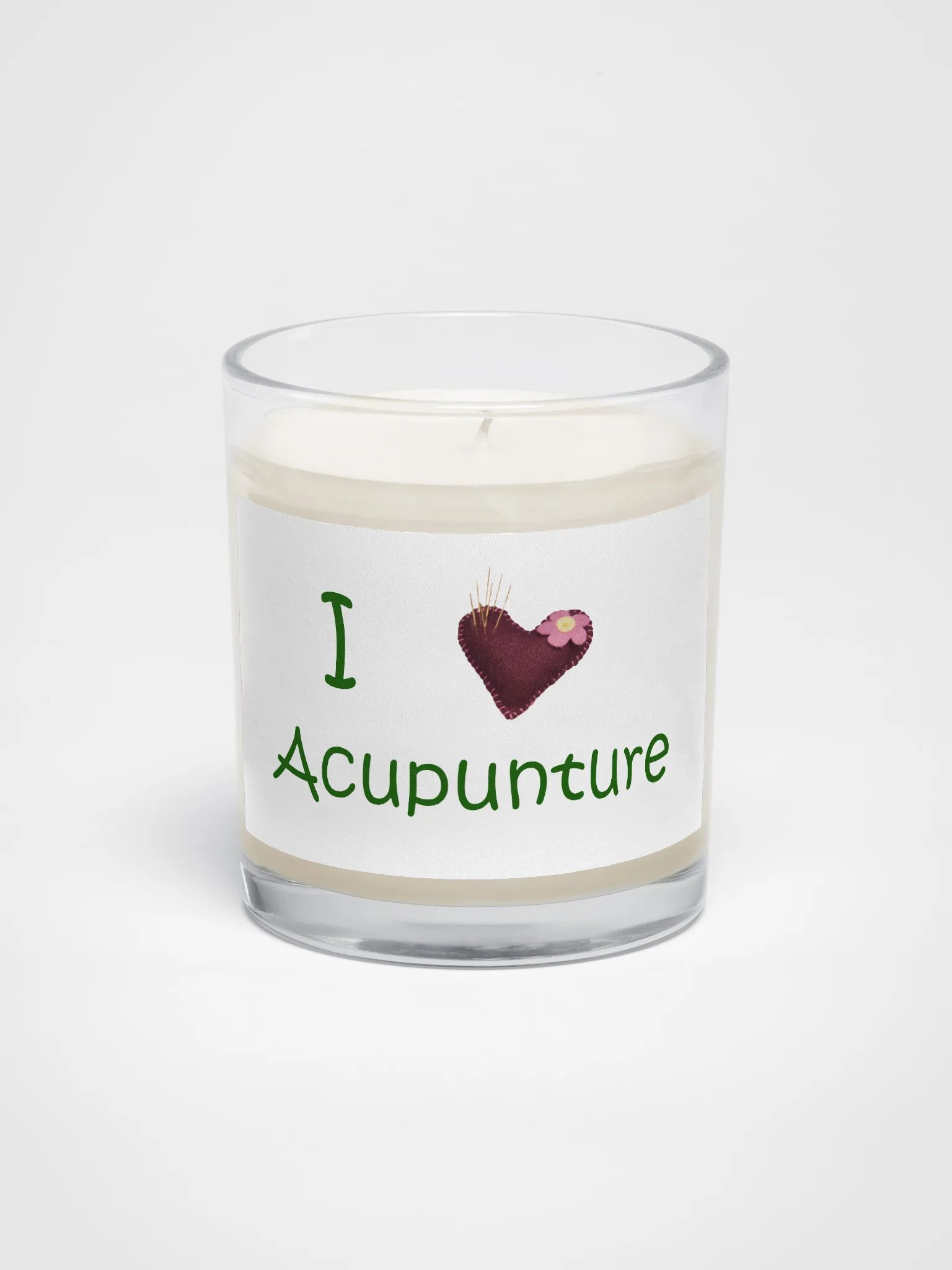 I heart Acupuncture Candle product image (1)