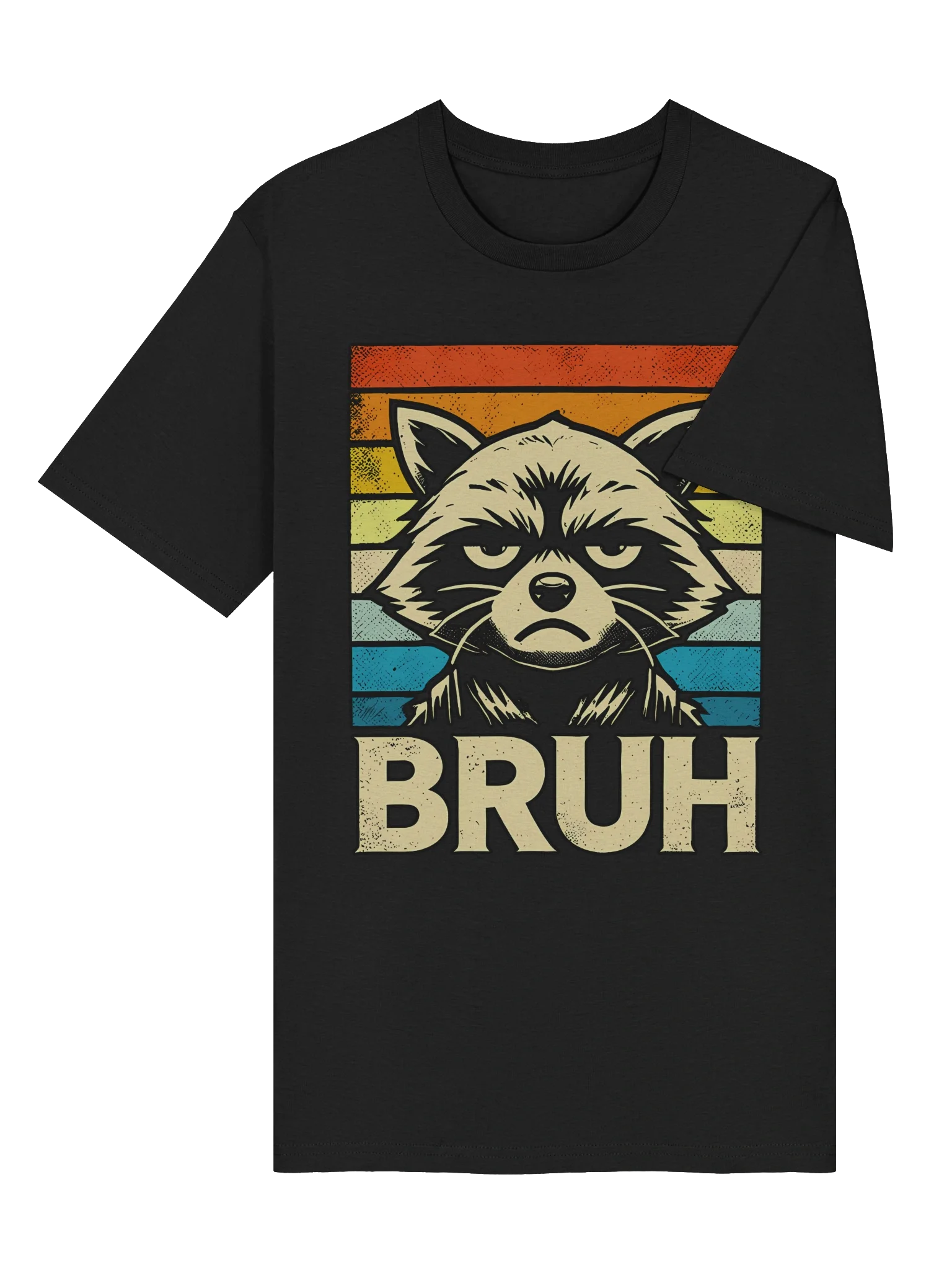 Raccoon Bruh Retro Rainbow product image (18)