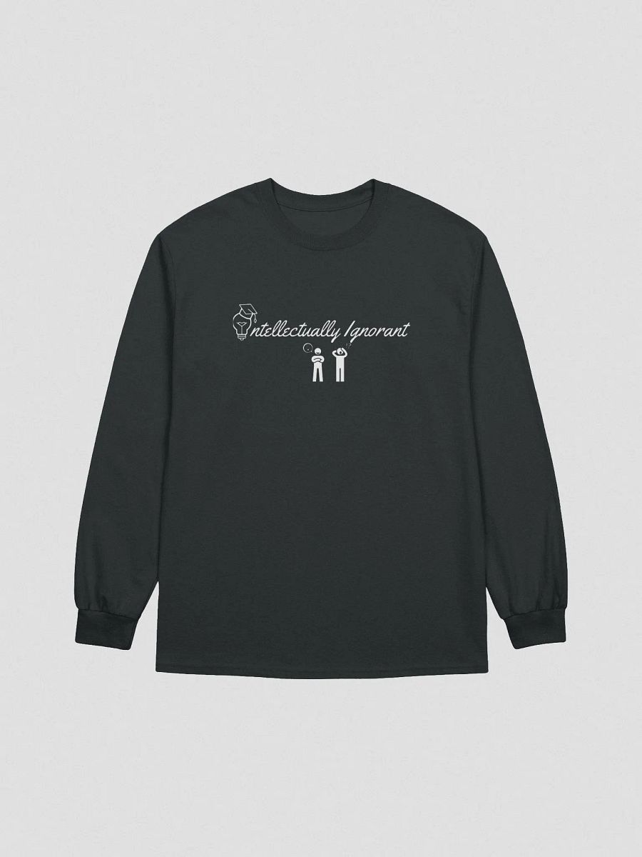 Intellectually Ignorant ( White Logo) Gildan Ultra Cotton Long sleeve Tee product image (1)