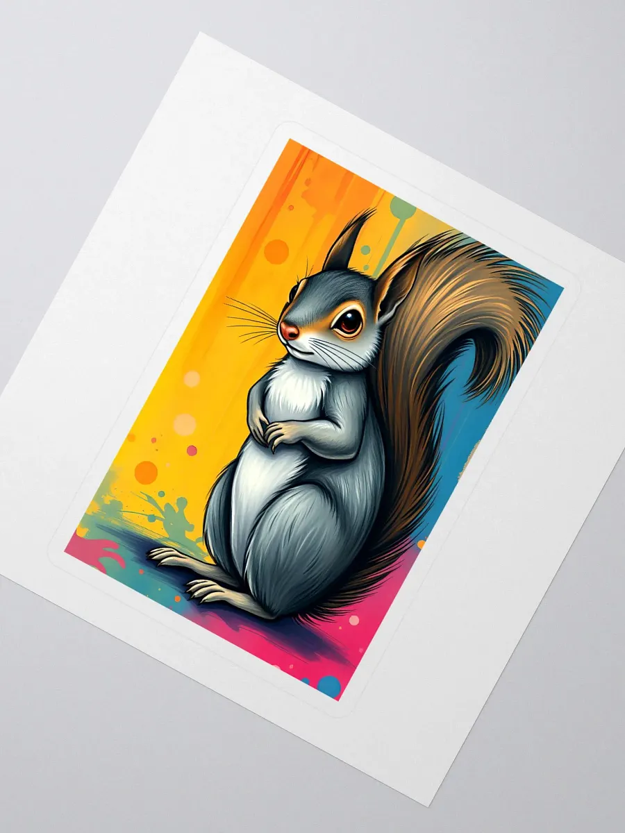 Whimsical Squirrel Kiss Cut Stickers product image (2)