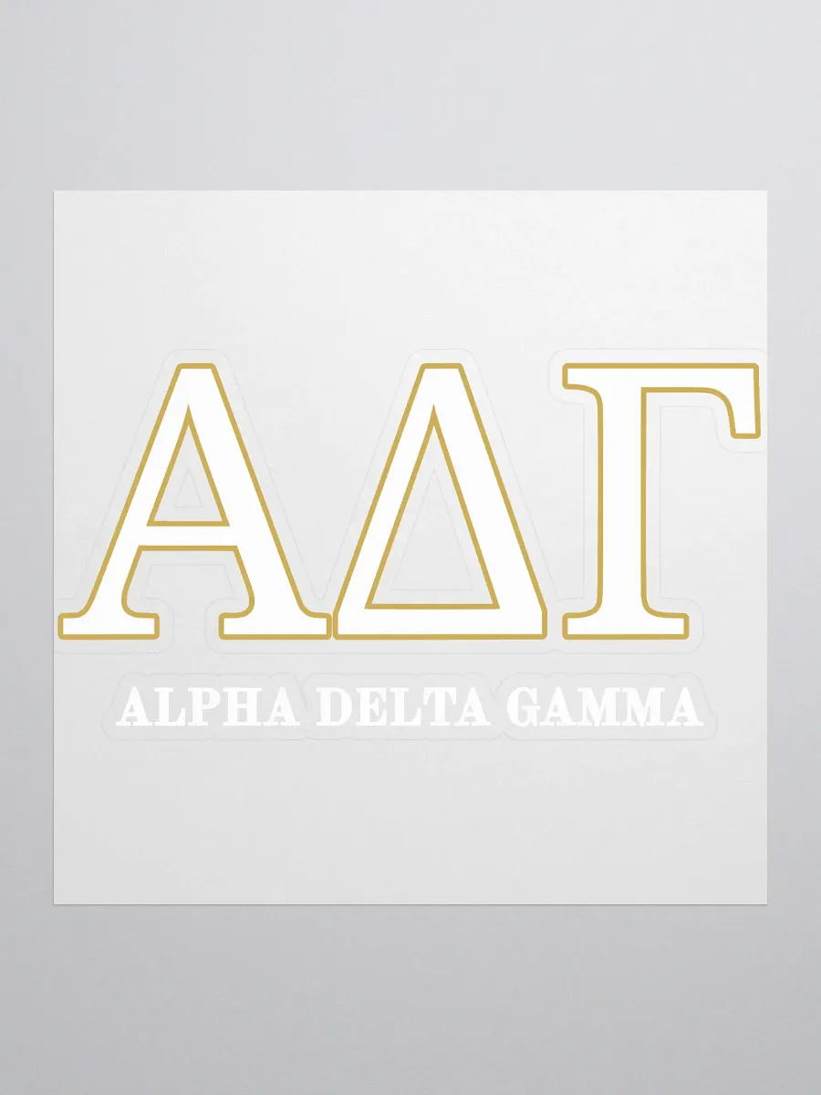 ADG Greek Letters Gold - Sticker product image (1)