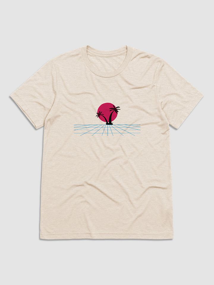 Vaporwave Sunset Palm Tree Tee product image (1)