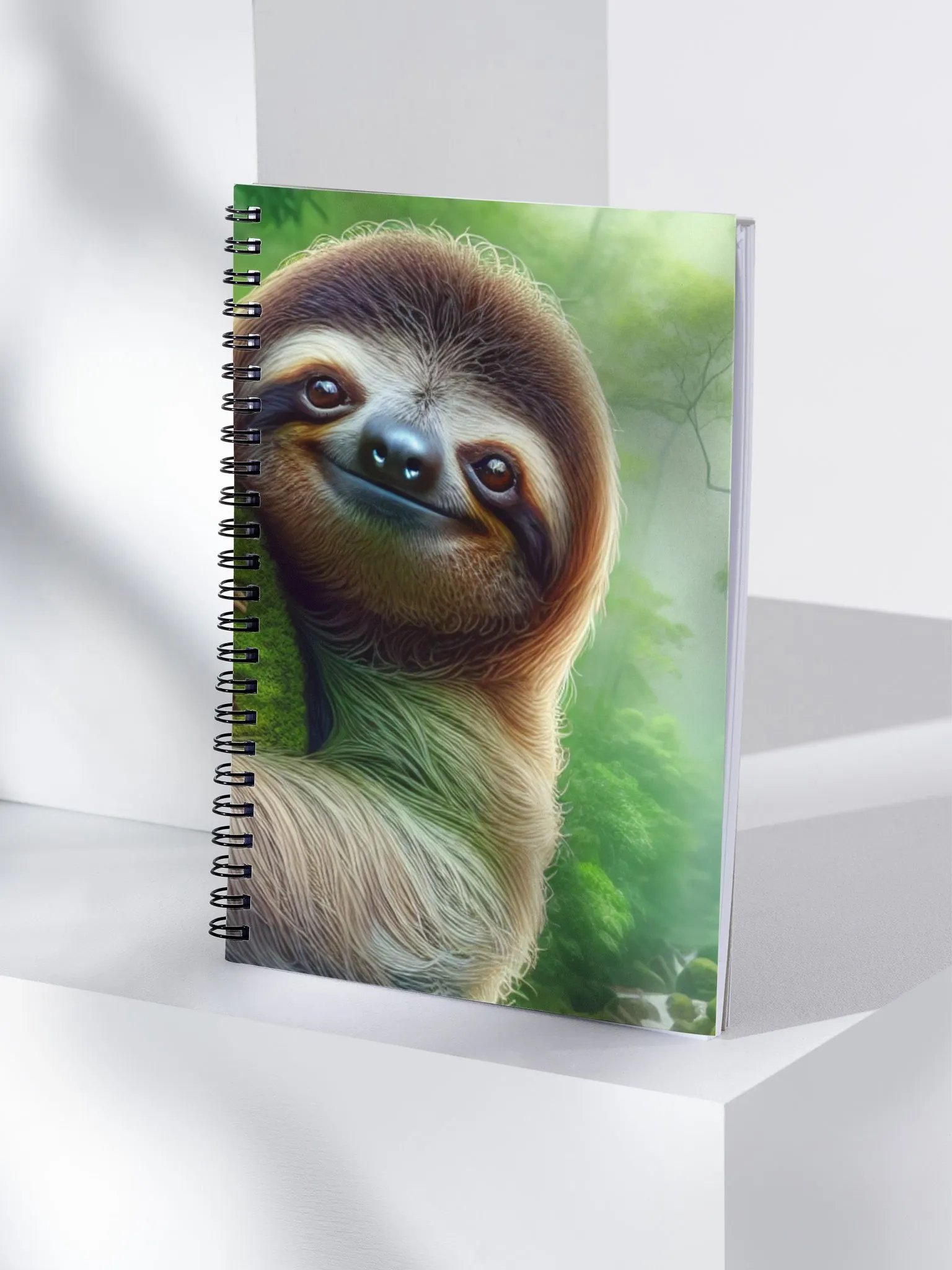 Cute Sloth For Slow & Steady Spiral Notebook Journaling product image (4)