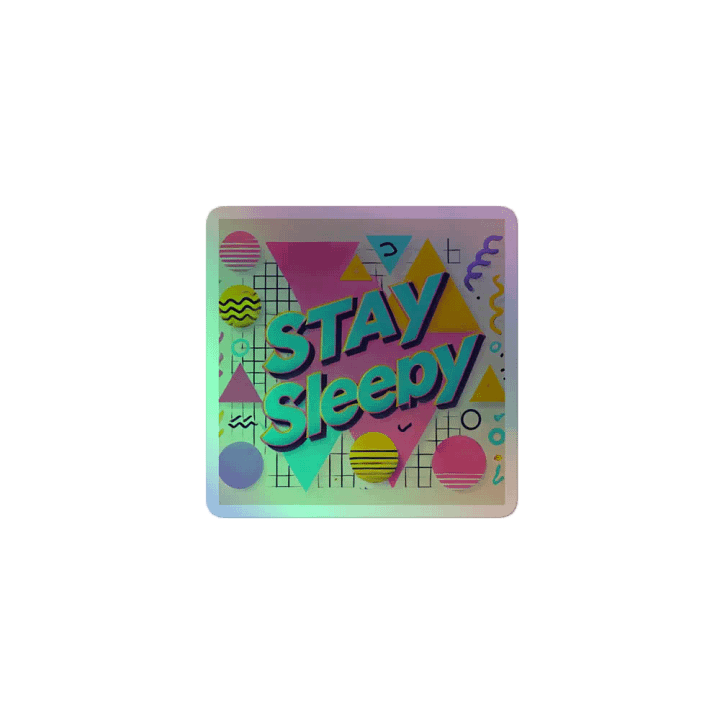 Stay Sleepy in the 90s Sticker product image (2)