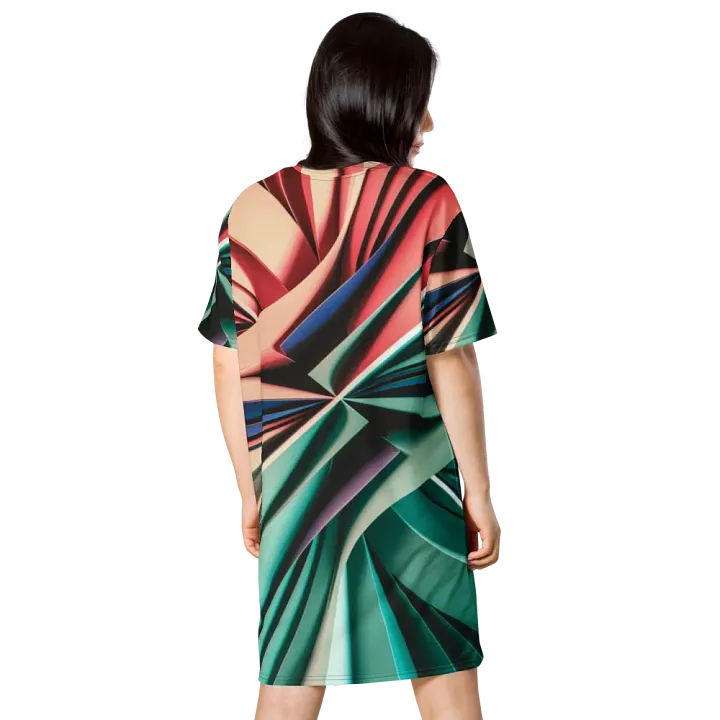 Graphic Grove Women’s Colourful Abstract T-Shirt Dress product image (2)