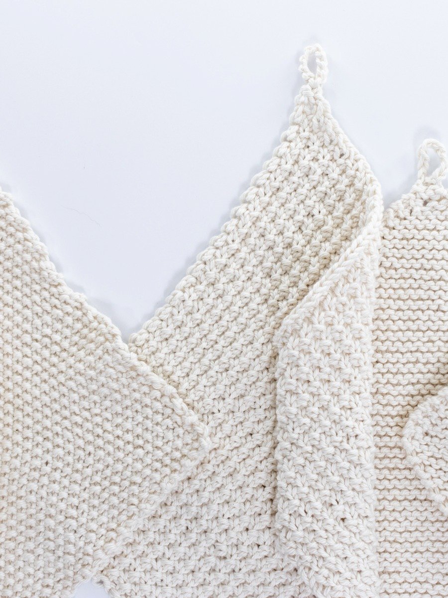 Set of Diagonal Dishcloth Knitting Patterns PDF - Arctic product image (2)