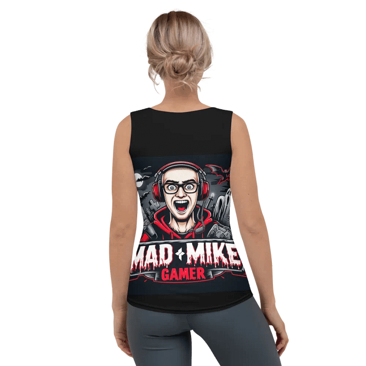 Spooky Gamer Vibes All-Over Print Tank Top product image (2)