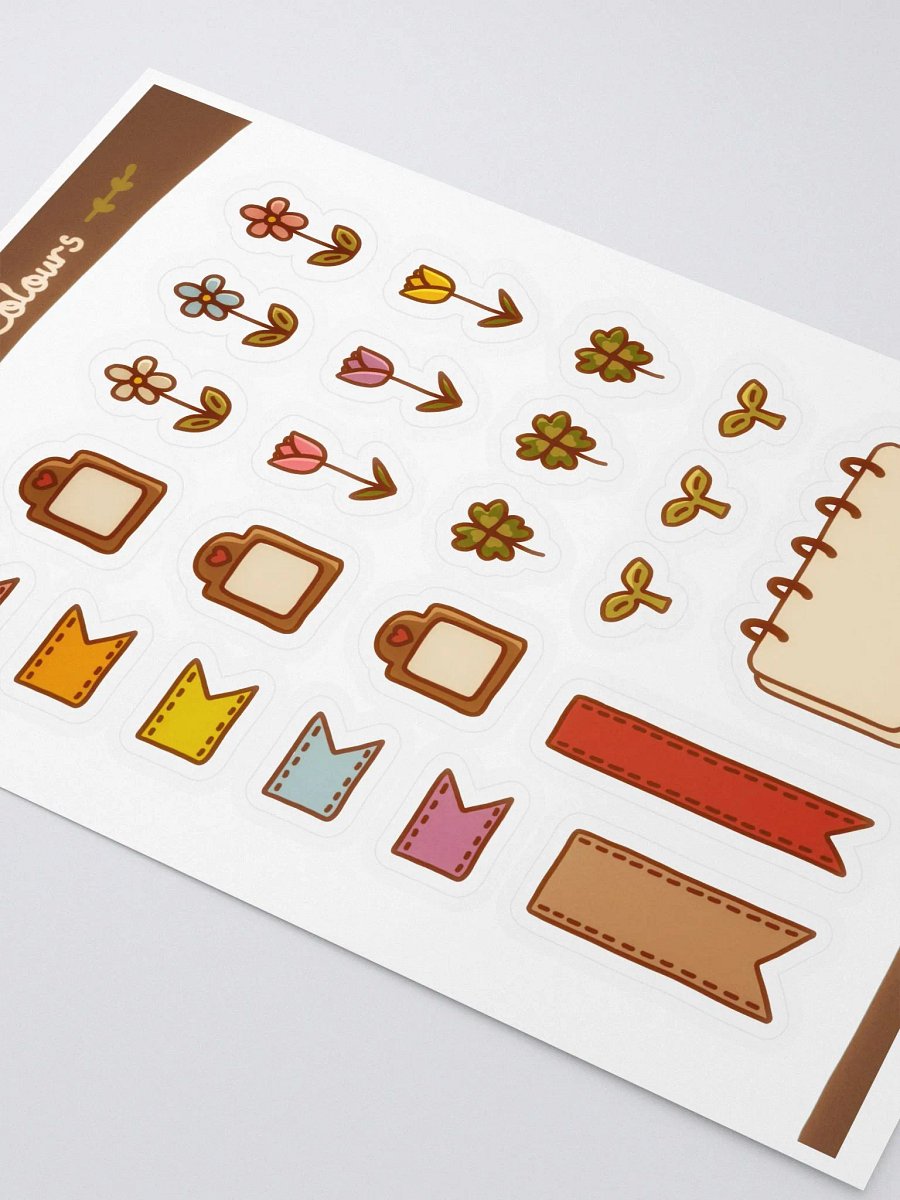 Garden Colours Kiss Cut Sticker Sheet (5.83″ x 8.27″) product image (4)