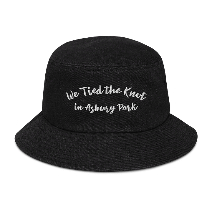 We Tied the Knot in Asbury Park Embroidered Denim Bucket Hat product image (1)