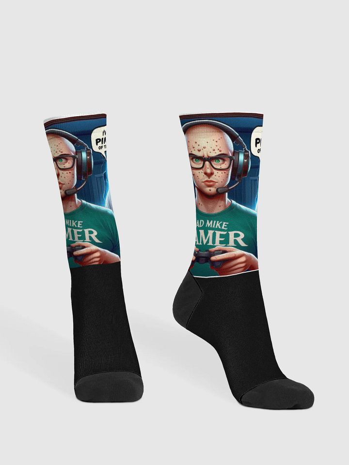 Gamer Life Illustrated Crew Socks product image (2)