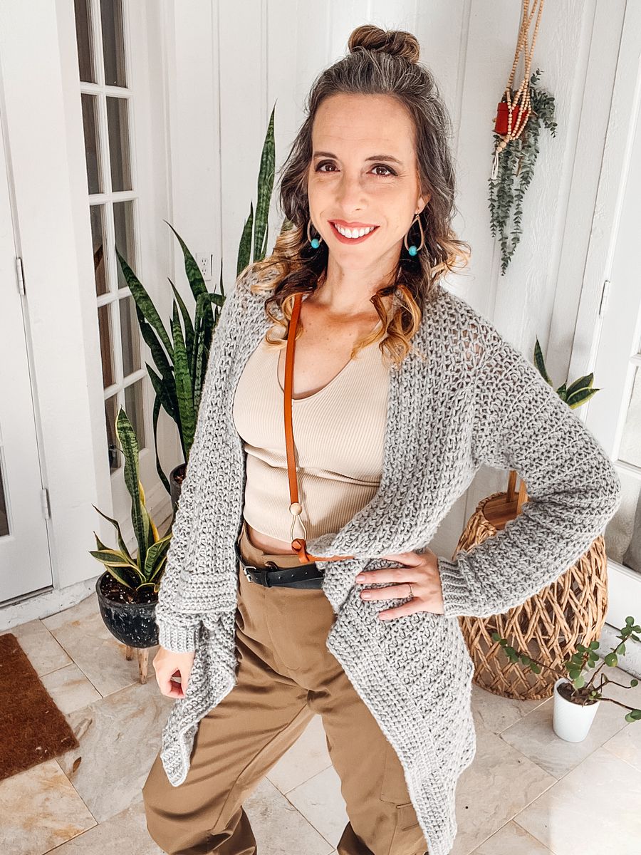 Snuggle Puff Crochet Cardigan Pattern product image (7)