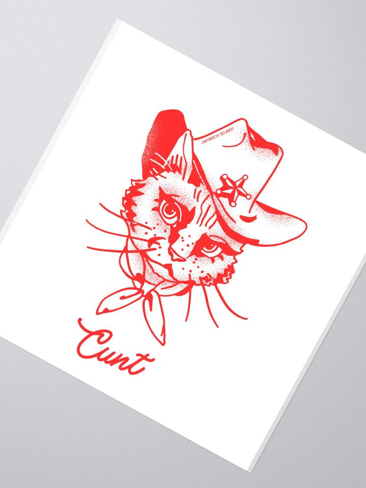 kitty cunt sticker product image (2)
