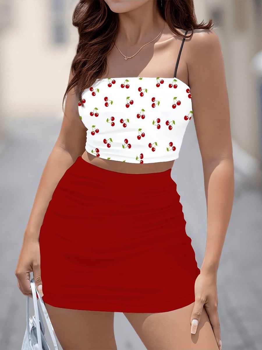 Women's Crop Top and Mini Skirt Set product image (3)